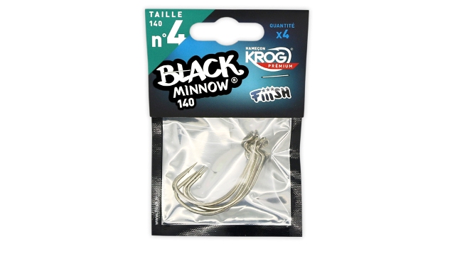 Fiiish Black Minnow 140 Krog Hooks mis. N°4 pz. 4